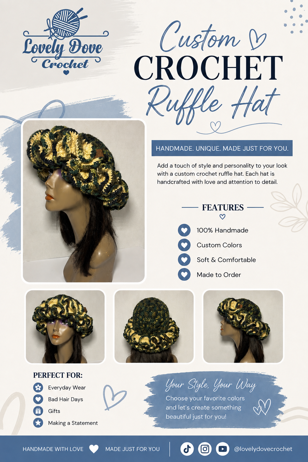 Ruffle Hat