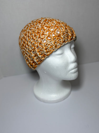 Orange & Cream Toddler Beanie