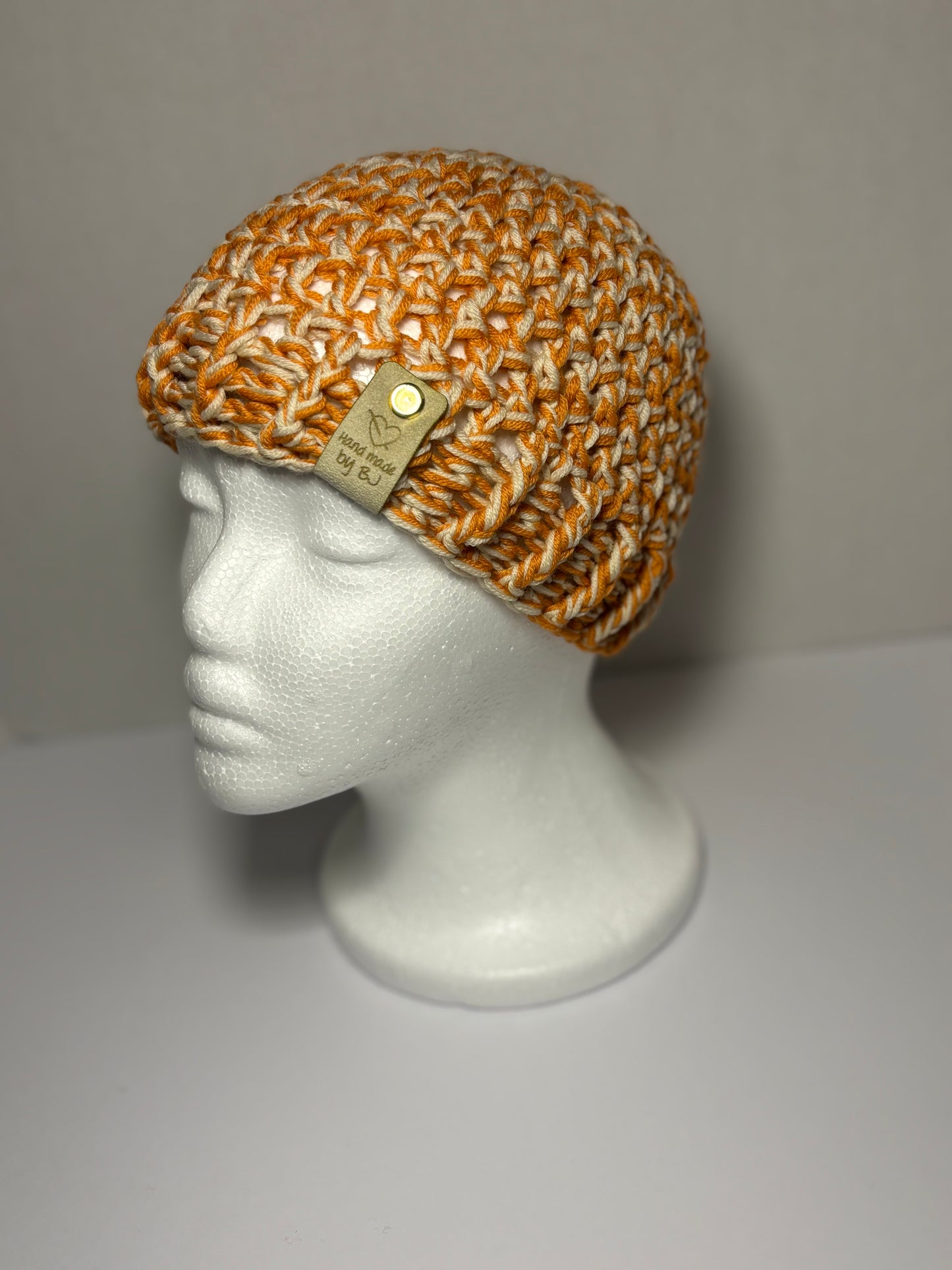 Orange & Cream Toddler Beanie