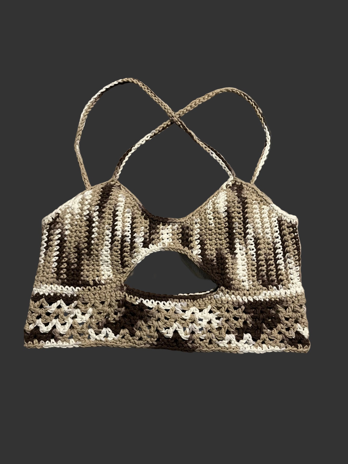 Sneak A Peek Top (Chocolate Ombré)